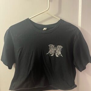 Surf Shop Cropped Graphic Tee